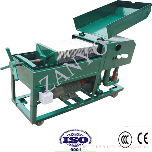 Paper Type Plate Pressure oil Press Filter